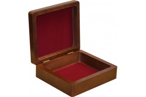 Walnut Engraved Case for Professional size Double 12 Dominoes